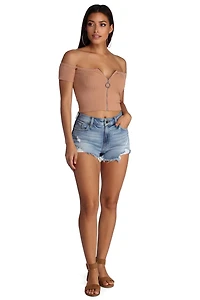 Ring It On Crop Top