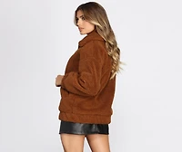 On It Over-sized Teddy Jacket