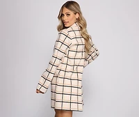 Keep It Check Plaid Coat