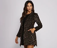 Classic And Chic Leopard Print Coat