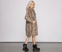 Faux-Ever Fashionable Long Coat