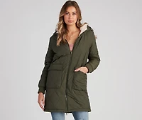 Serious Chills Quilted Puffer Wubby Jacket
