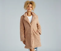 Elevated Glamour Faux Fur Longline Jacket