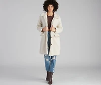 Cozy Season Long Sherpa Coat
