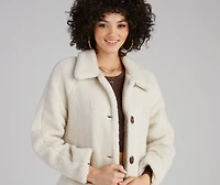 Cozy Season Long Sherpa Coat