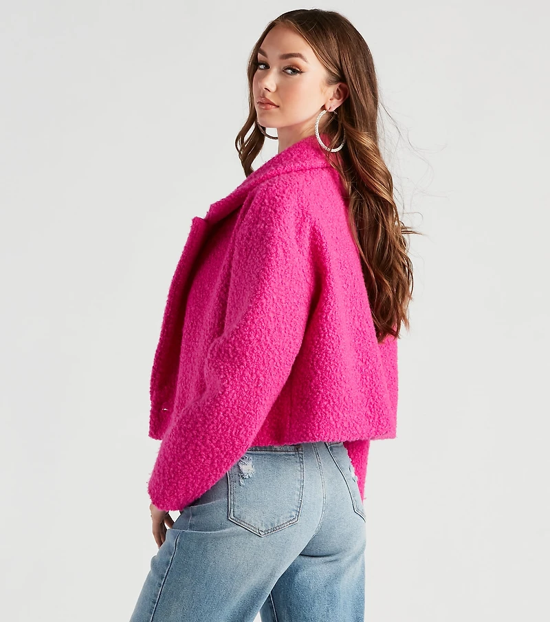 Cozy The City Faux Sherpa Coat