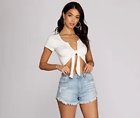 Knot Right Now Tie Top