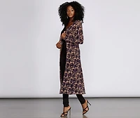 Workin' Woman Velvet Burnout Duster