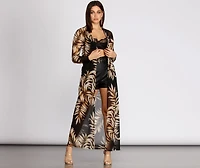 On A Tropical Getaway Mesh Duster