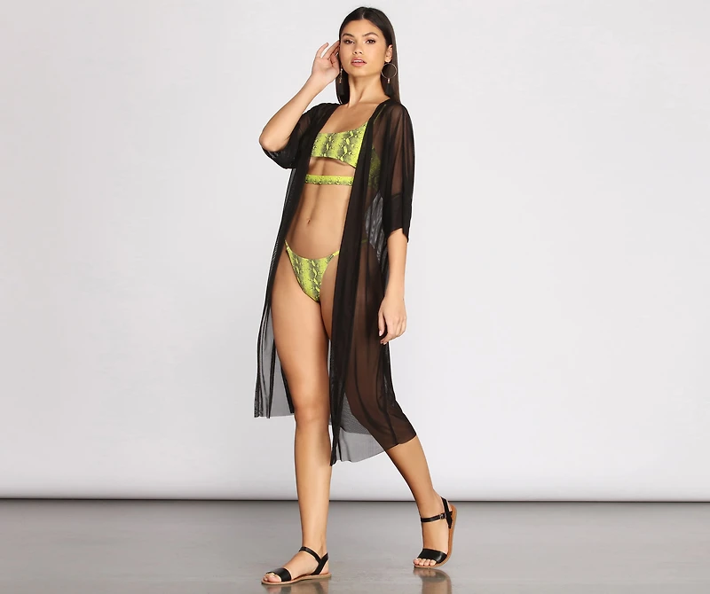 Don't Mesh With Me Kimono
