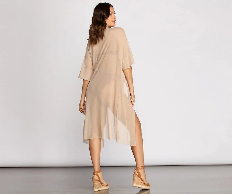 Don't Mesh With Me Kimono
