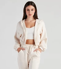 Trendsetting Babe Zip-Up Hoodie