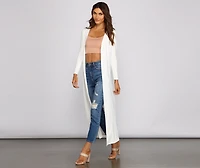 Bringing Knit Back To Basics Duster