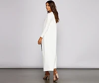 Bringing Knit Back To Basics Duster