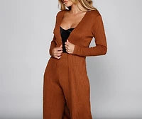The Everyday Long Sleeve Knit Duster