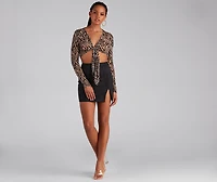 Wild And Stylish Tie Front Top