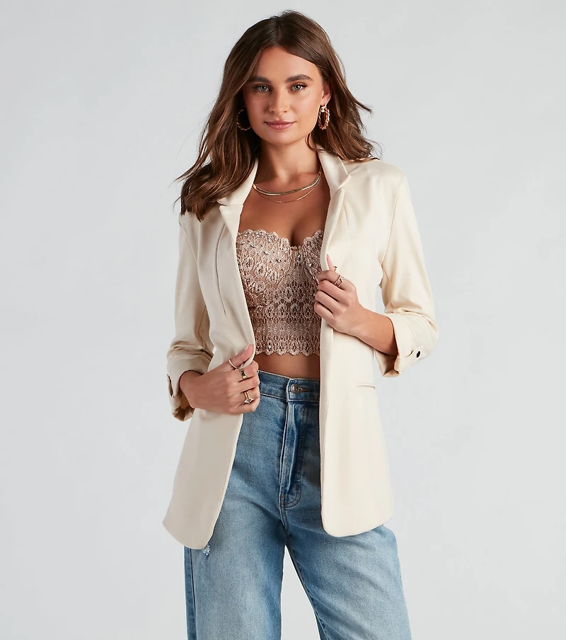 Business As Usual Ponte Blazer