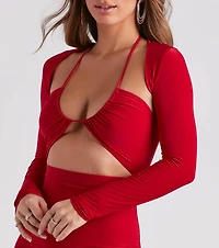 Flirt With Desire Long Sleeve Bolero