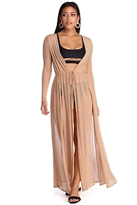 Sheer-ly On Trend Mesh Duster
