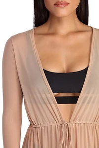 Sheer-ly On Trend Mesh Duster