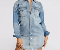 Look at Her Denim Tunic