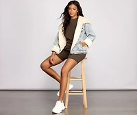 Faux-Ever Stylin' Denim Jacket