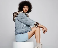 So Sassy Faux Fur Denim Jacket