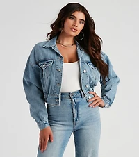 90s Chick Boyfriend Denim Jacket