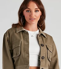 Totally Favored Denim Trucker Jacket