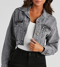 Day Trippin' Acid Wash Denim Jacket
