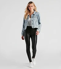 Casual Glam Rhinestone Denim Jacket