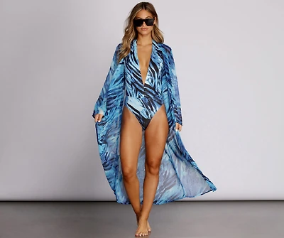Miami Muse Watercolor Duster
