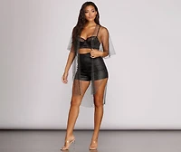 Chainmail Rhinestone Kimono