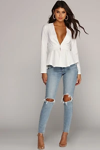 Working Girl Peplum Jacket
