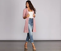 Boss Babe Crepe Longline Blazer