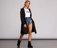 Long Line Anorak Windbreaker