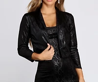 Velvet Viper Snake Blazer