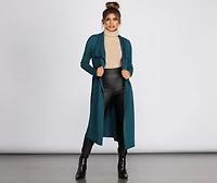 You Better Work Trench Coat