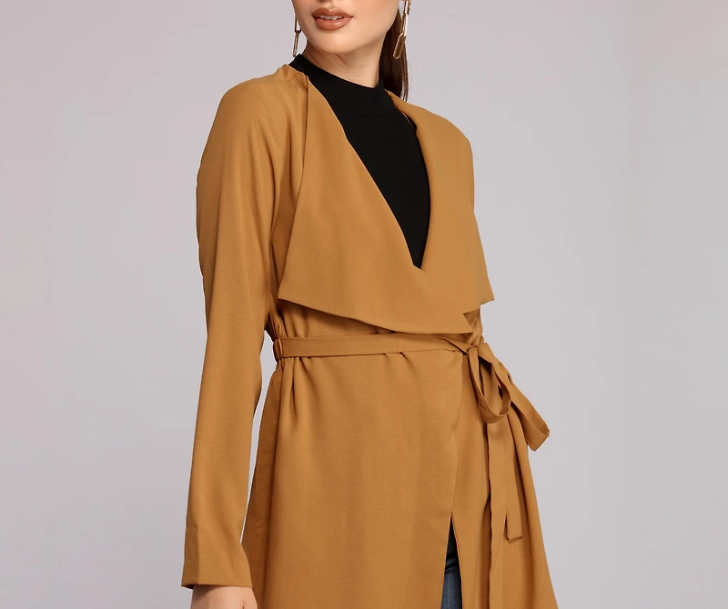 Total It Girl Belted Trench