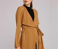 Total It Girl Belted Trench