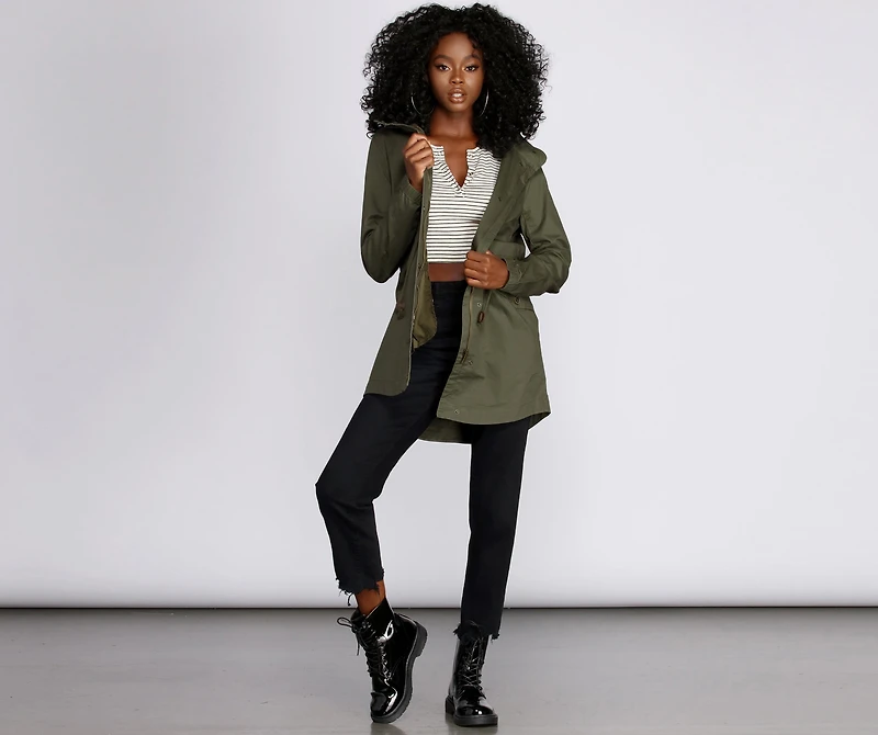 Fall Line Longline Anorak