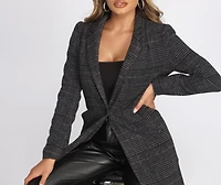 So Posh Plaid Coat