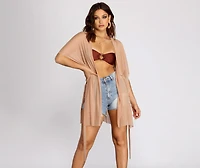 Chic And Sheer Mesh Kimono
