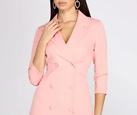 Back To Business Trench Dress