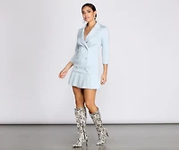 Back To Business Trench Dress