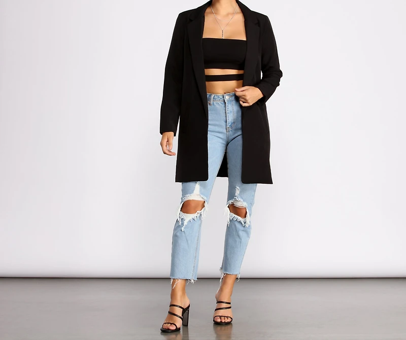Pulling Power Moves Oversized Blazer