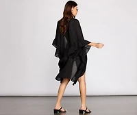 Just Relaxin' Ruffled Kimono