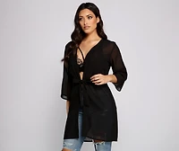 Sheer Sophistication Chiffon Coverup