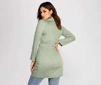 Nine To Five Belted Trench Coat