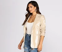Sequin Boss Babe Blazer